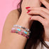 Polka Dot Pink | .925 Sterling Silver | Firefly Glass Berry Bracelet